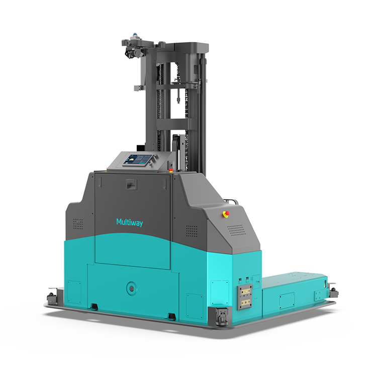 측면 포크식 무인지게차